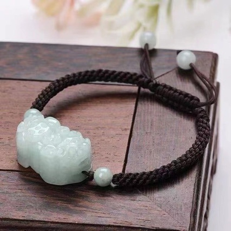 Jewelry & Watches Sp Zo O - Natural Jadeite A-grade Pixiu Bracelet for