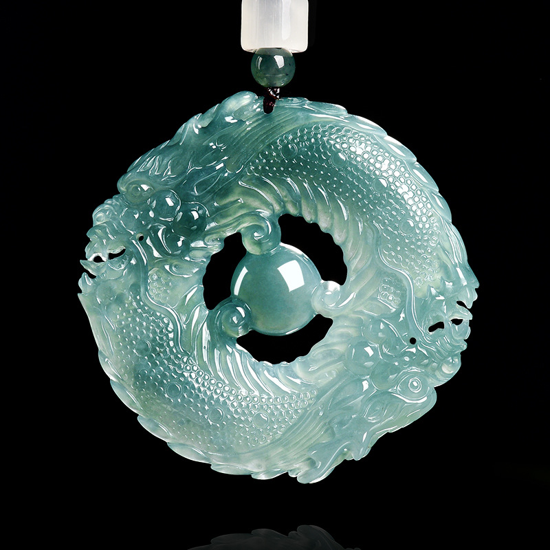 Jewelry & Watches Sp Zo O - Natural Real Emerald Blue Water Jade