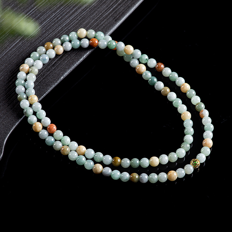 Jewelry & Watches Sp Zo O - Burmese Jadeite Beads Bracelet Necklace Real