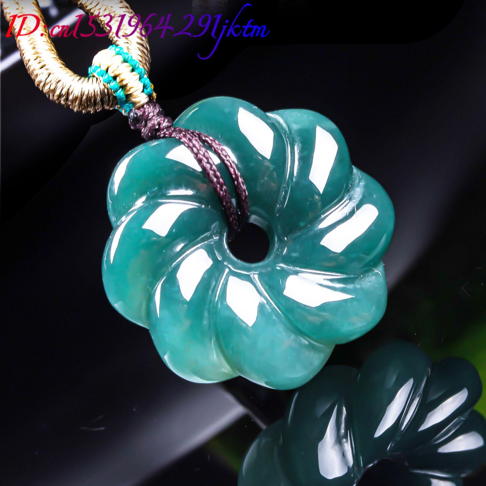 Natural Burmese Jadeite Flower - Jewelry & Watches Sp Zo O 评论和价格