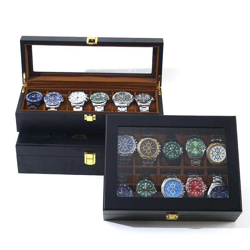 6/10/12 Grids Luxury Handmade  - Jewelry Box That Holds Watches 评论和价格