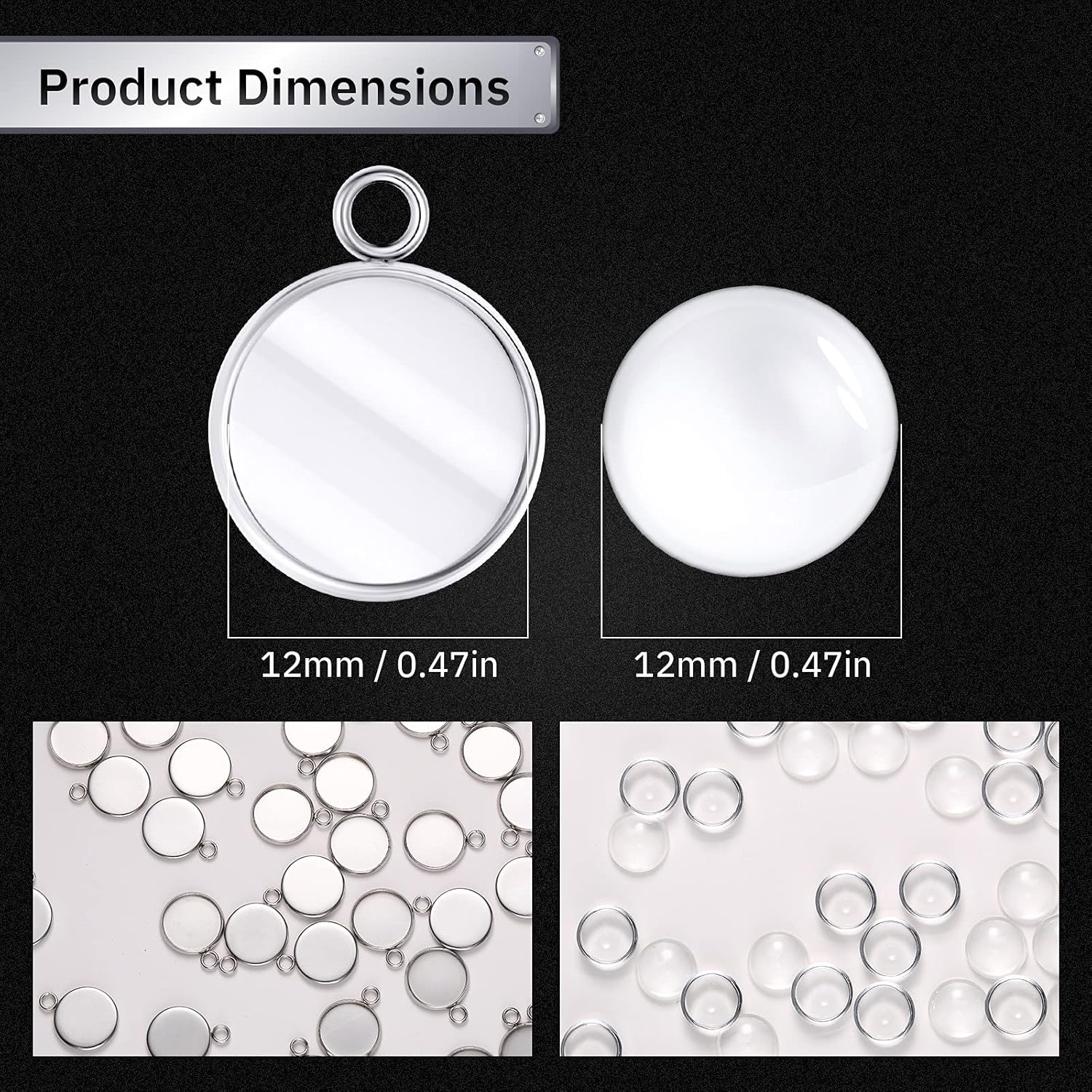 20 Pieces Stainless Steel Roun - Hoop Earrings 评论和价格