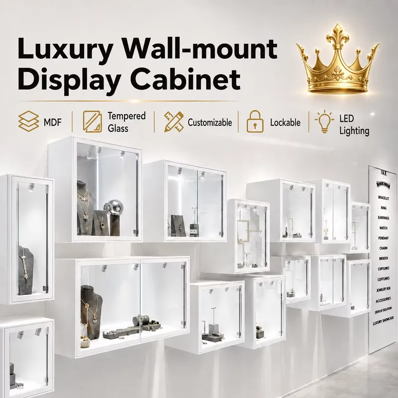 Custom White Wall Mounted LED  - Jewelry And Watches Store 评论和价格