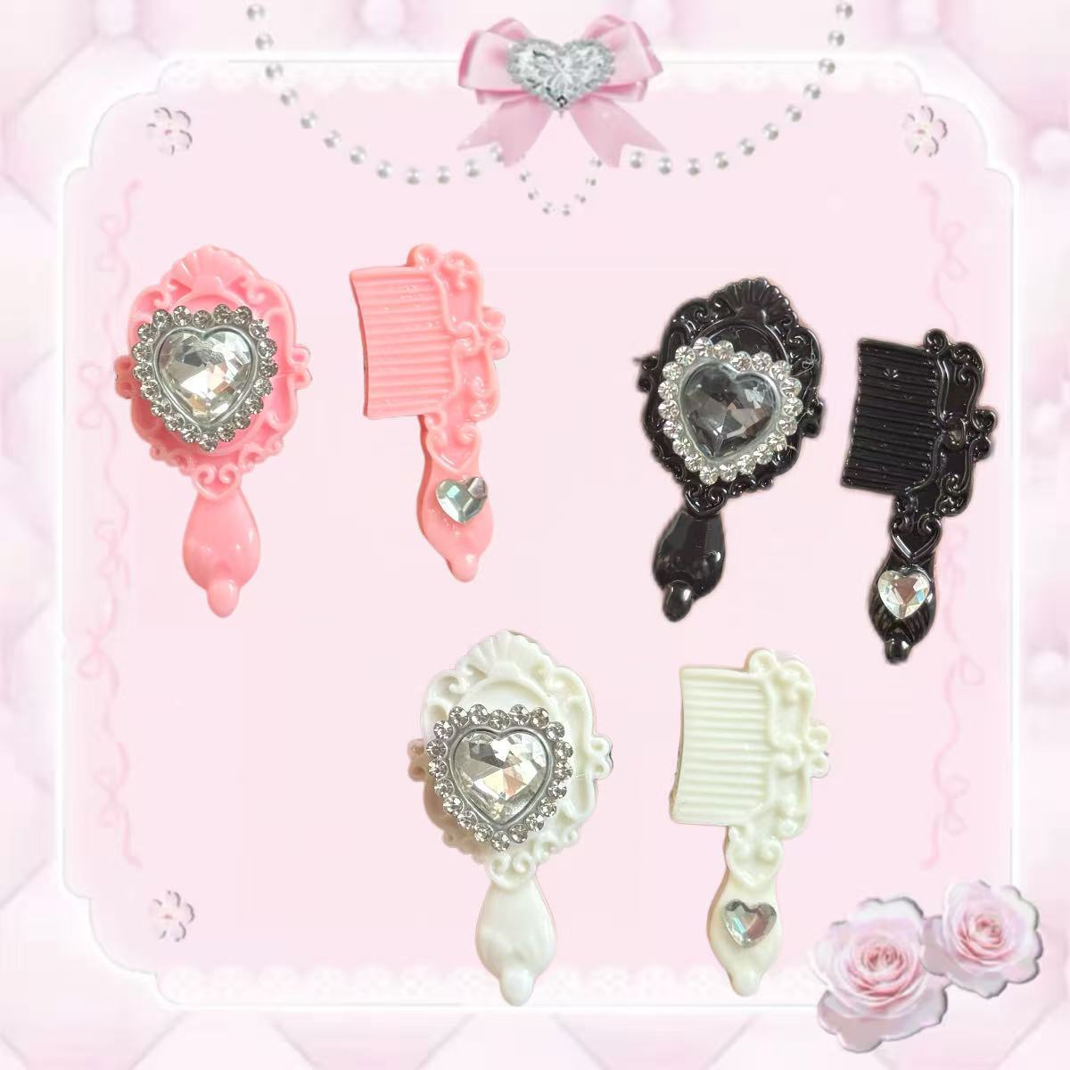 Y2K Cute Mirror Comb Shape Rin - Jewelry & Watches Sp Zo O 评论和价格