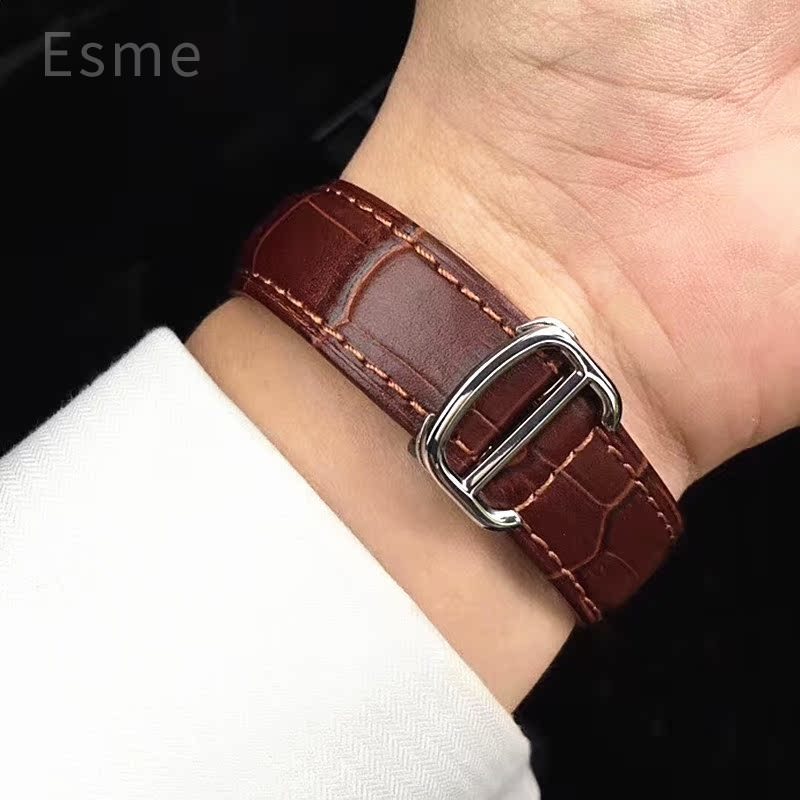 Genuine Leather Watch Strap fo - Cartier Watch Tank 评论和价格