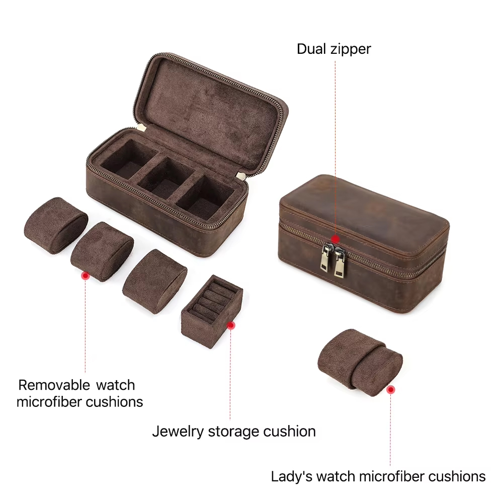 CONTACTS FAMILY 8/10/3/2 Slots - Jewelry And Watches Box 评论和价格