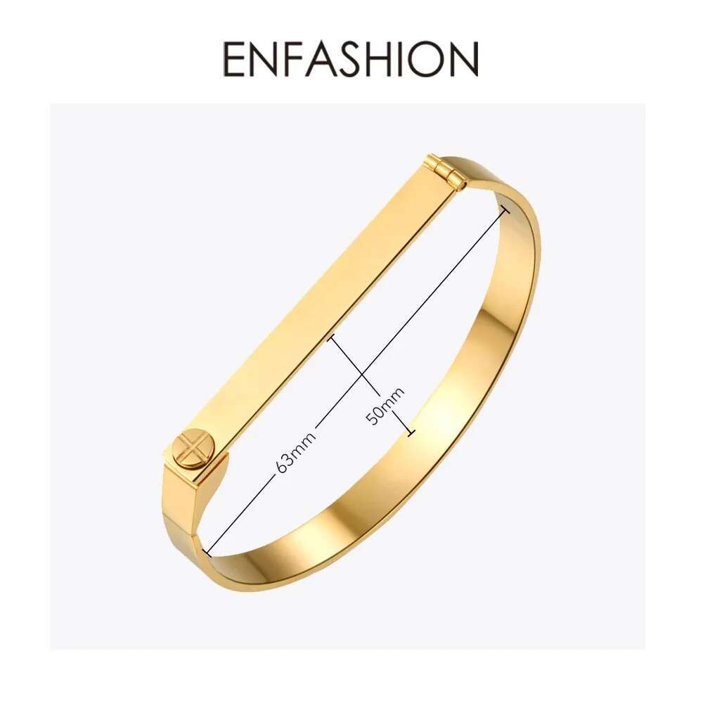 Enfashion Personalized Engrave - Cuff Bangle Bracelet 评论和价格