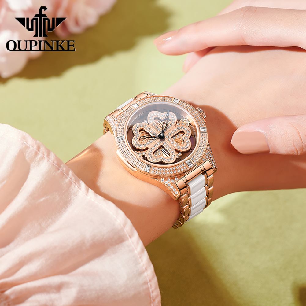 OUPINKE Woman Watch Diamond Di - Jewelry Diamond Watches 评论和价格