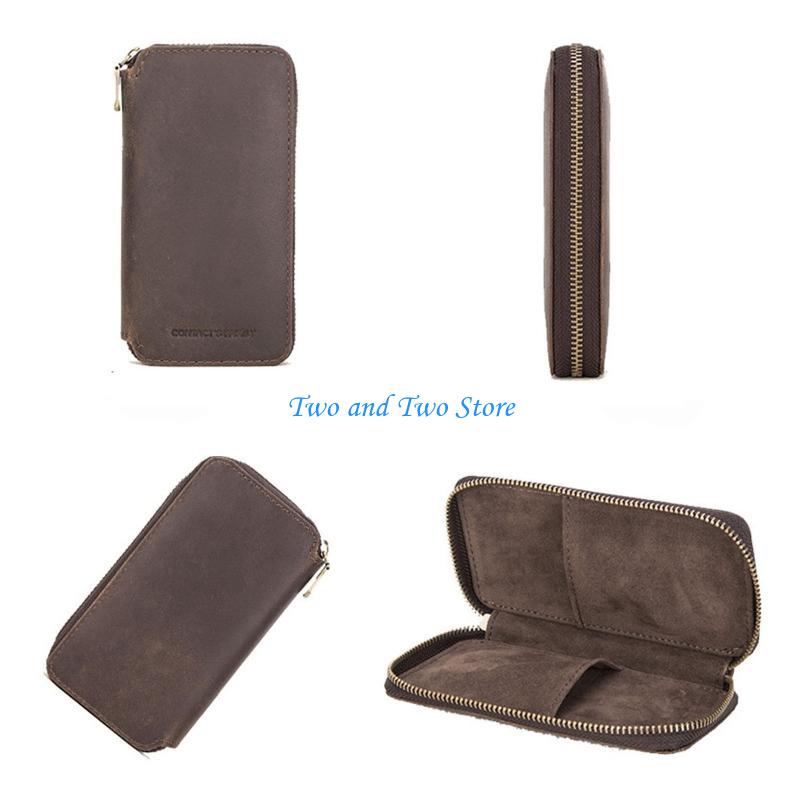 HX6F Rustic Leather 2-Slot Wat - Jewelry Box That Holds Watches 评论和价格