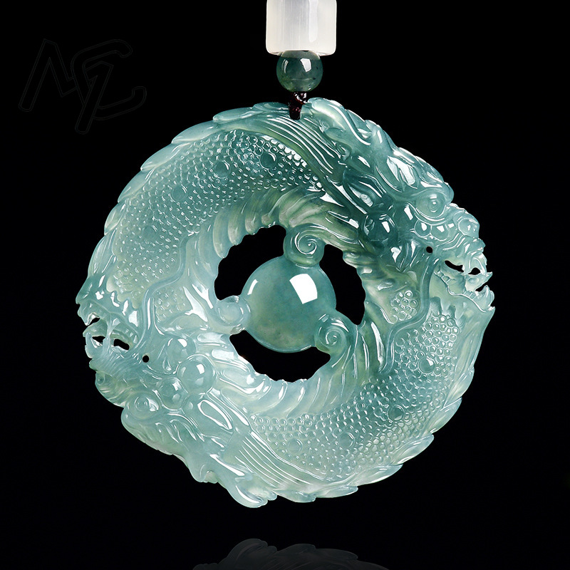Natural Real Emerald Blue Wate - Jewelry & Watches Sp Zo O 评论和价格