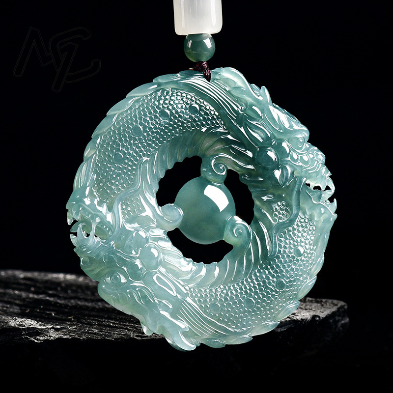 Natural Real Emerald Blue Wate - Jewelry & Watches Sp Zo O 评论和价格