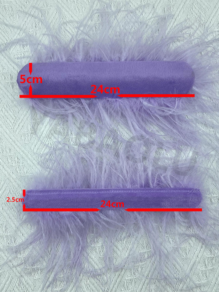 Natural Ostrich Feather Wrist  - Cuff Bangle Bracelet 评论和价格