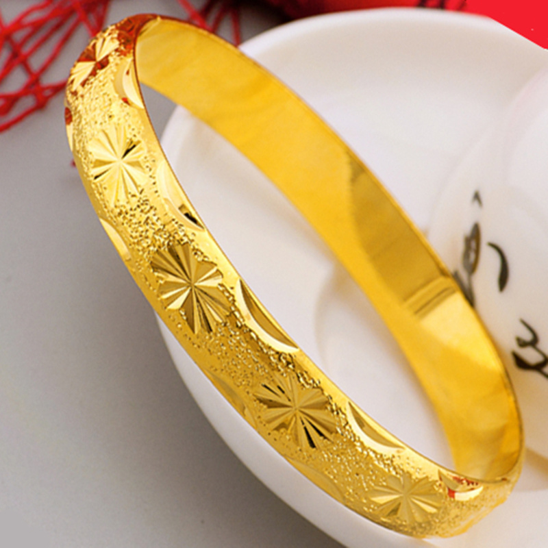 UMQ Golden Bracelet 999 Full G - Cuff Bangle Bracelet 评论和价格