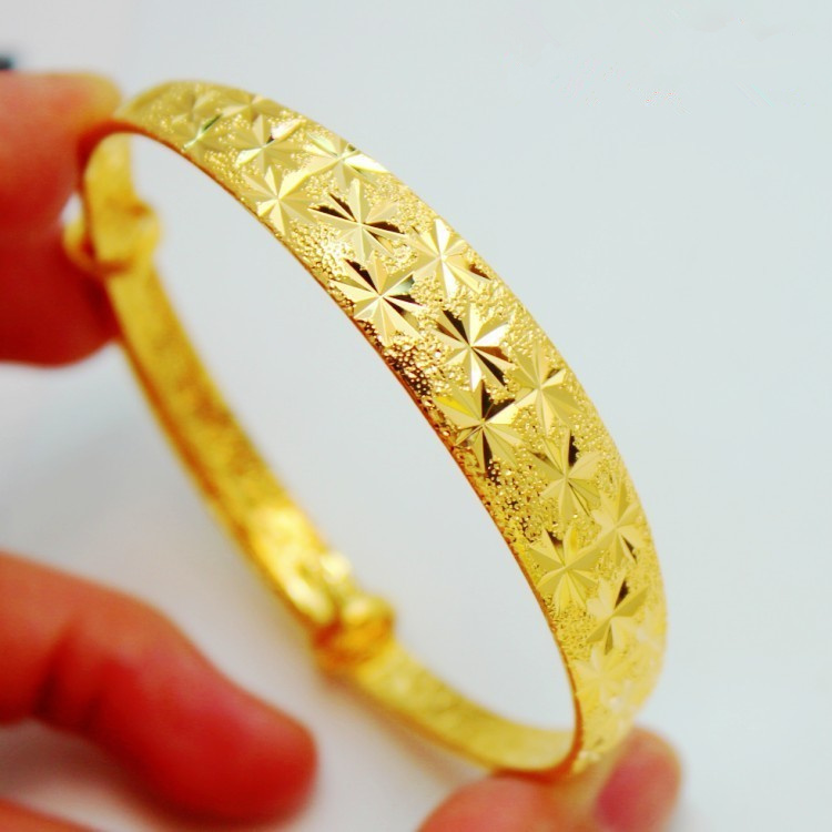 UMQ Golden Bracelet 999 Full G - Cuff Bangle Bracelet 评论和价格