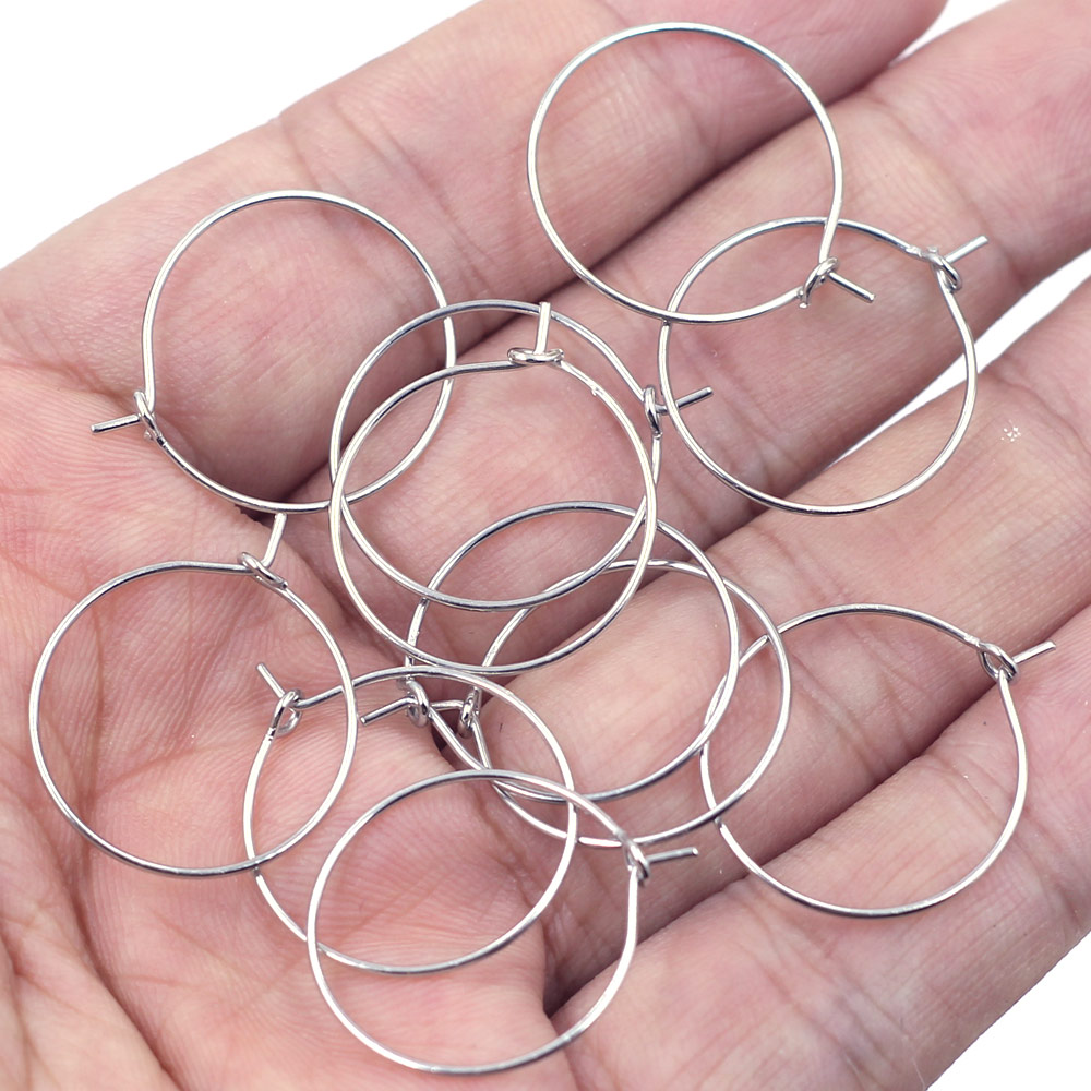 1000Pcs Silver Tone Wine Glass - Hoop Earrings 评论和价格