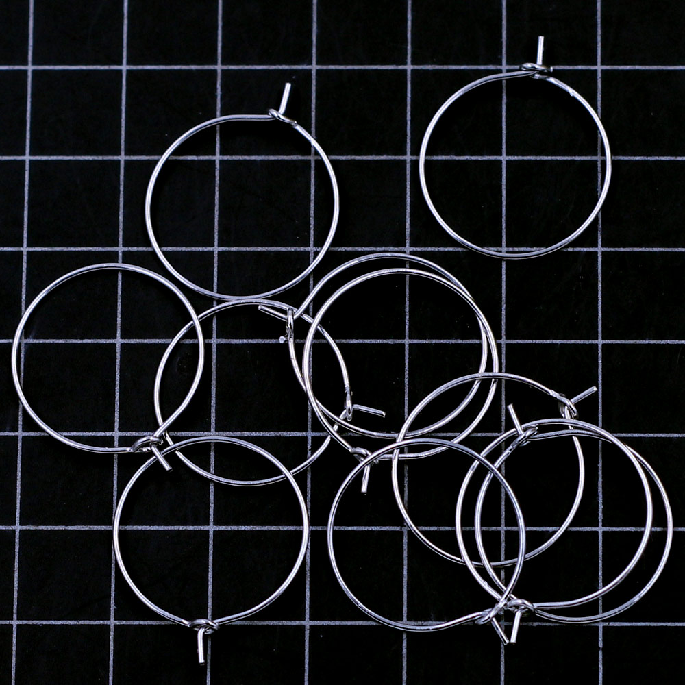 1000Pcs Silver Tone Wine Glass - Hoop Earrings 评论和价格