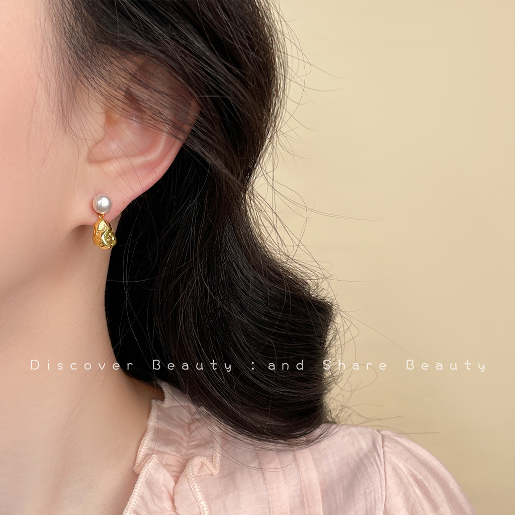 DIY accessories Fashion commut - Pearl Stud Earrings 评论和价格