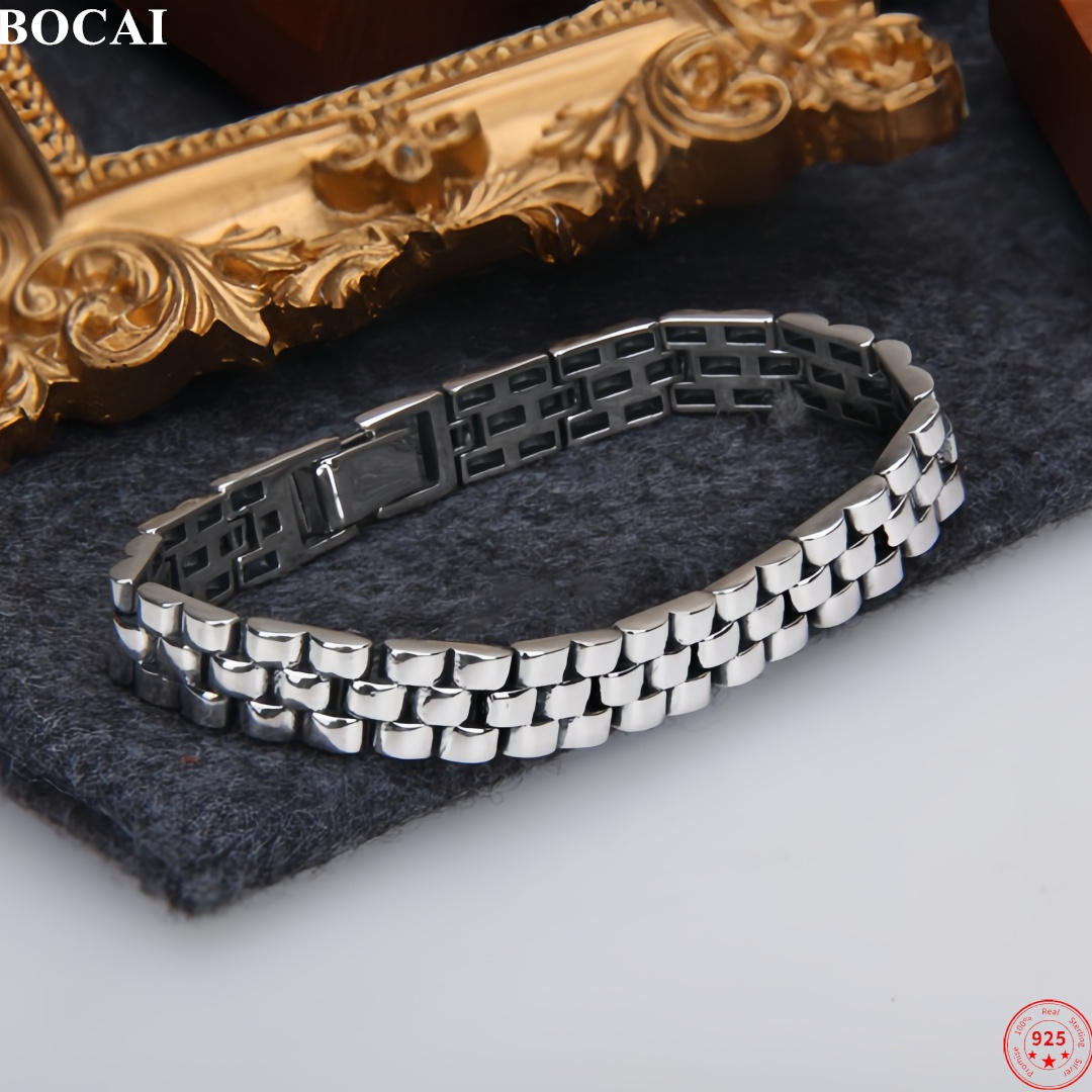 BOCAI New S925 Sterling Silver - Fine Jewelry Watches Women 评论和价格