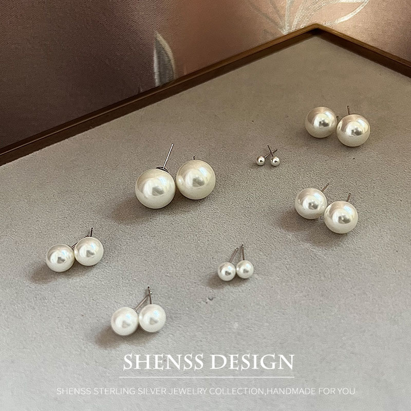 Imitation Pearl Stud wedding E - Pearl Stud Earrings 评论和价格