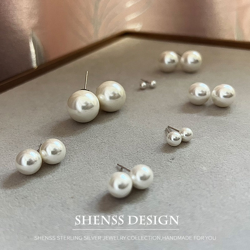 Imitation Pearl Stud wedding E - Pearl Stud Earrings 评论和价格