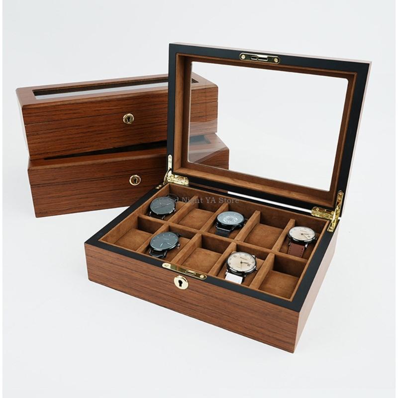  Elegant Wooden Watch Box With - Jewelry Box That Holds Watches 评论和价格