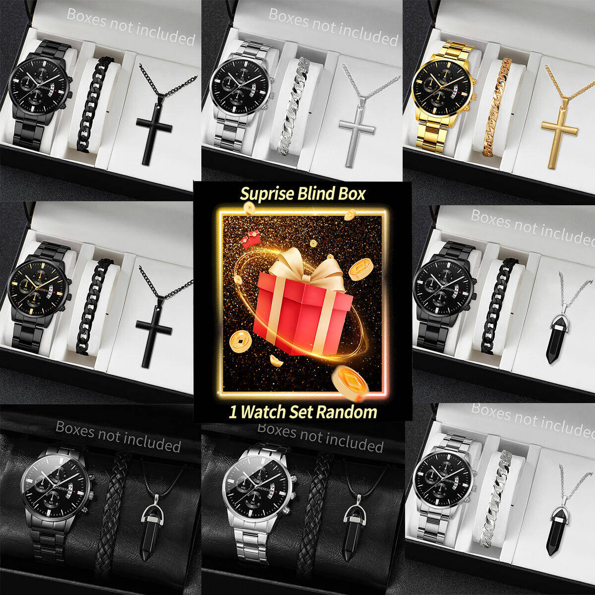 Surprise Mystery Watch Blind B - Jewelry And Watches Box 评论和价格