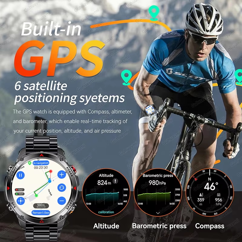 Military 540mAh GPS Smart Watc - Italian Jewelry Watches 评论和价格