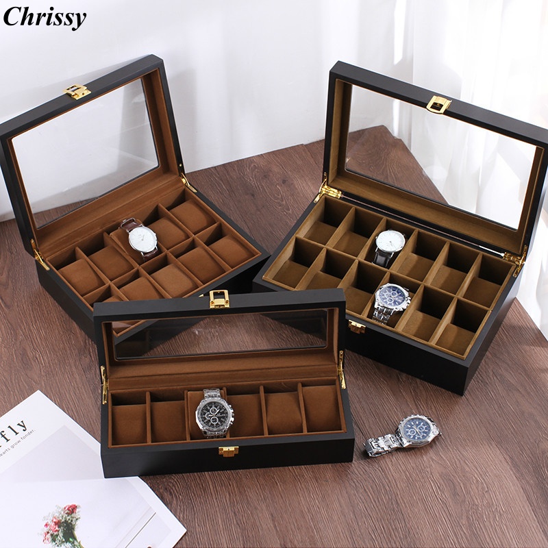Handmade Luxury Wooden 6/10/12 - Jewelry Box That Holds Watches 评论和价格
