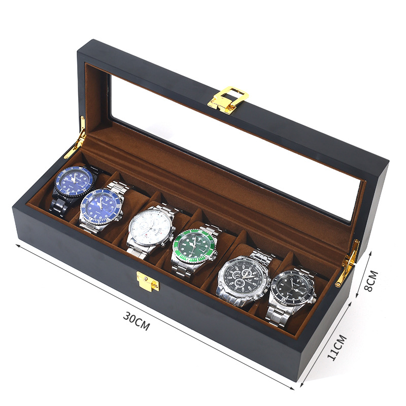 Handmade Luxuy 6/10/12 Grids W - Jewelry Box That Holds Watches 评论和价格