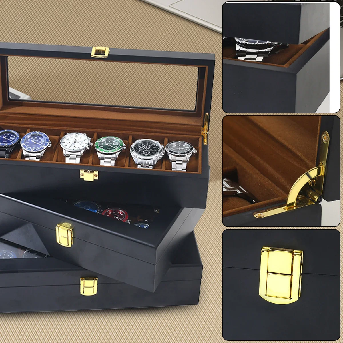 HOT Handmade Luxury Wooden6/10 - Jewelry Box That Holds Watches 评论和价格