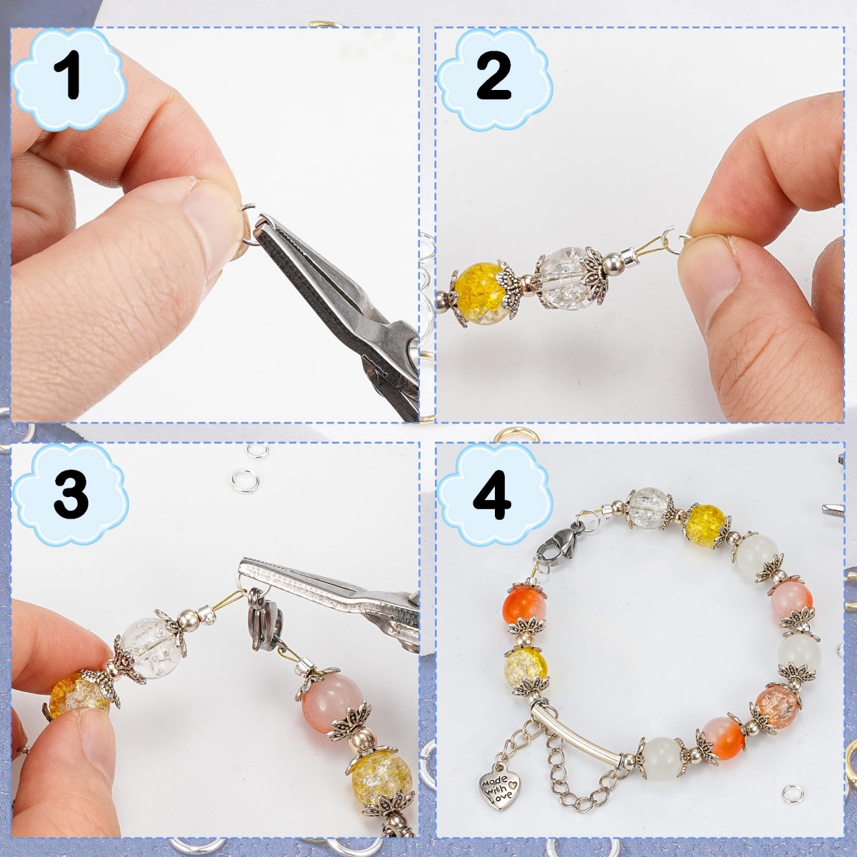 Iron Open Jump Rings Connector - Hoop Earrings 评论和价格